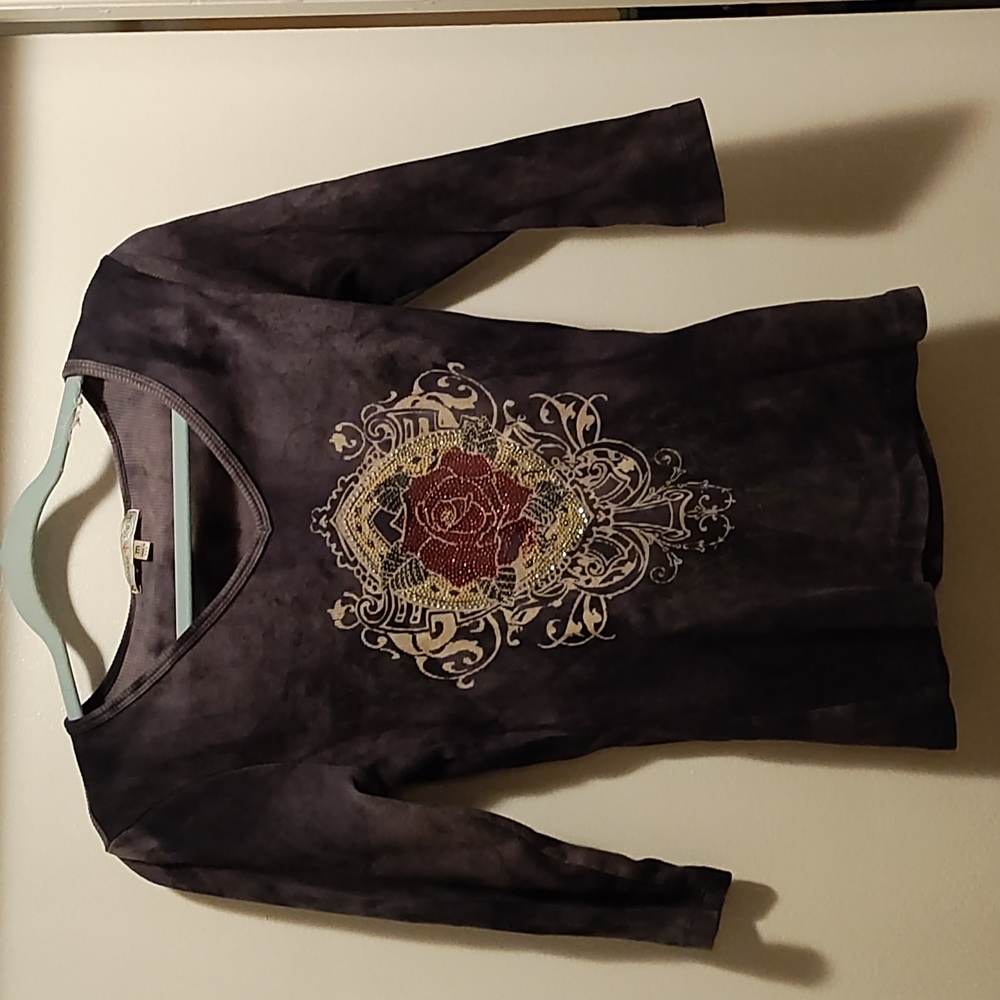 Vintage Women's Shirt Medium dark gray